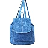 リュックサック Hosam バックパック　レディースバック　キャンバス素材　シンプルなデザイン　おしゃれ　ファッション　高校生　大学生　オフィスレディ　お出かけ　通学　通勤　旅行などに対応 (ブルー)