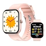 スマートウォッチ Bluetooth6.1【2025年新モデル・超薄型・超軽量】活動量計 iPhone対応&アンドロイド対応 SMS/Twitter/Line通知 2.10インチHD大画面 IP68防水 多機能スマートウォッチ 多種類運動モード 多種類文字盤 GPS運動軌跡記録 長持ちバッテリー 目覚まし時計 メッセージ通知 音楽再生 天気予報 24時間睡眠管理 レディース メンズ (ピンク)