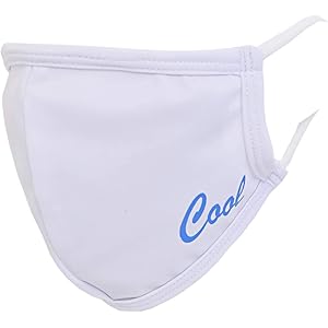 【2枚セット】冷感マスク ひんやりマスク クールUVマスク Cool UV Mask 2枚セット 全4色 洗って使える 夏用マスク 涼しいマスク 接触冷感 UPF50+ アイスホワイト S