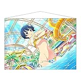 カーテン魂 シノビマスター 閃乱カグラ NEW LINK B2タペストリー 夜桜 水着Tシャツ 約51×72cm ポリエステル製