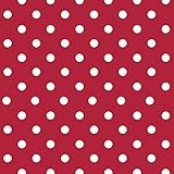 lola (ロラ) インテリアDIY用PVCシート クリエイティブ・フォイル のり付き45cm×3m 水玉 レッド LOA6002
