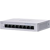 シスコシステムズ (Cisco) スイッチングハブ 8ポート ギガビット 金属筐体 設定不要 静音ファンレス 国内正規代理店品 法人向け 制限付きライフタイム保証 CBS110-8T-D