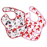 Bumkins Disney Baby Waterproof Super Bib, Minnie Icon, 6-24 Months, 2 Count by Disney [並行輸入品]