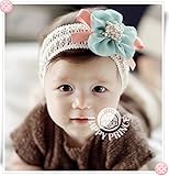 ベビー ヘアバンド ヘアアクセ フラワー リボン ベビードレス レース　 お祝い お宮参り 退院ドレス 新生児 ０歳