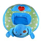 Yiki Infant安全な座っている椅子快適な看護枕3-12ヶ月（青）