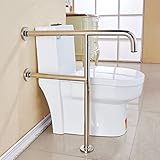 家庭の照明 アームレスト304ステンレススチールフロア手すりバスルームトイレトイレハンドルオールドマンT型フェンス