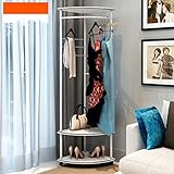 DEWEL コートラック コートハンガー コート掛け ハンガーラック  衣類収納 リビング収納 玄関収納  シンプルなソリッドウッド 着陸コートラック 子供ファッション服ハンガー 寝室ハンガー 便利 (1)