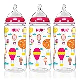 NUK Trendline Baby Talk Bottles Girls Color Silicone by NUK