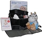 Baby Diaper Bag Gift Basket: New Mom Shower Gifts Set with Travel Changing Pad, Lullabies, Stuffed A