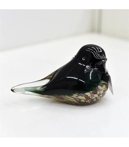 Amazon.co.jp: 色釉アート グリーンアヒル スズメ 鳩 ツバメ 鳥 ガラス