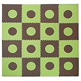 Tadpoles 16 Sq Ft Playmat Set, Green/Brown [並行輸入品]