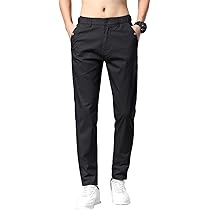 Amazon | [Afylln] チノパン メンズ 感動 ストレッチ スリム