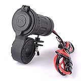 240 W / 12 V / 24 Vオートバイハンドルバーシガレットライターソケット防水カバー新しい
