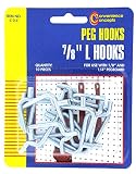Convenience Concepts SC-2C 10 Count .88 in. L Pegboard Hooks