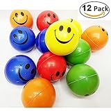 ネオンカラーのスマイルFunny Face Stress Ball Toys for Kids and Toddlers、Happy Smiley Face StressボールBulk Pack of