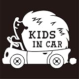 imoninn KIDS in car ステッカー　【パッケージ版】　No.37　ハリネズミさん　（白色）