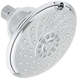 AquaCare By HotelSpa Filtered Shower Head Extra-Large 6 Inch Chrome Face 6 Setting Showerhead with 3