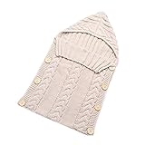 ベビー用寝袋 赤ちゃん用おくるみ 布団 ニット製 ボタン付き 肌触りいい 記念撮影 ギフトにも大人気 hibote