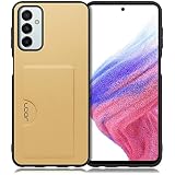 LOOF Skin Slim-Slot Galaxy M23 5G 用 ギャラクシー ケース カバー カードポケット カード収納 カード 背面 スマホケース スマホカバー 背面カード収納 [ゴールド]