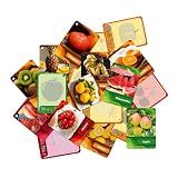 果物、野菜、フラッシュ カード、幼稚園用フラッシュ カード | ビスタプリント面白い赤ちゃん学習おもちゃ食品フラッシュカード 45 枚 | キッズポケットカード学習知育玩具アルファベットフラッシュカードセット男の子女の子用