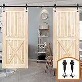 HomeDeco Hardware 室内飾り ルームドアレール パーツ 玄関 引戸 7.5 FT (2.30メートル) ダブルドア
