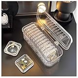 缶バッジ 収納ケース 14個セット 缶バッジ ディスプレイケース 7.5*7.5*1.5cm 缶バッジ展示スタンド 58mmバッジに適合 透明 アクリルケース 蓋付き 傷防止 汚れ防止 ジュエリー収納ケース コイン収納ケース 推し活グッズ 収納ボックス付き (75mm缶バッジ 収納ケース+収納ボックス)