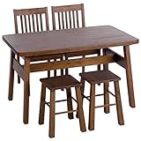 タマリビング ダイニング5点セット ベルク ダークブラウン 50001301-11-21