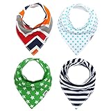 幼児キッズベビーユニセックスFeeding SalivaタオルDribble Triangle Bandana Bibs 4pcs
