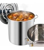 Amazon｜寸胴鍋 ステンレス100％ 業務用 39cm (50L) 蓋付き 両手
