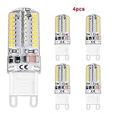 Netboat G9 LED Light Bulbs,360 Degree Dimmable 4 Watt Daylight White 6500K Bi-pin Base 3014 SMD 64 L