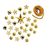 VINTER 2016 クリスマス ハンギングデコレーション32点セット ゴールドカラー 50...