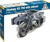 プラッツ イタレリ 1/9 WW2 ドイツ ツェンダップ KS750 サイドカー プラモデル IT7406