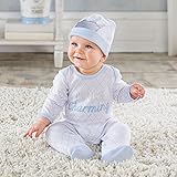 ベビーアスペン Baby Aspen 男の子用リトルプリンス足つきカバーオールxベビーキャップ豪華2点セット(ギフトBOX入り) [並行輸入品]