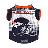 NFL Denver BroncosペットパフォーマンスTシャツ、Xsm