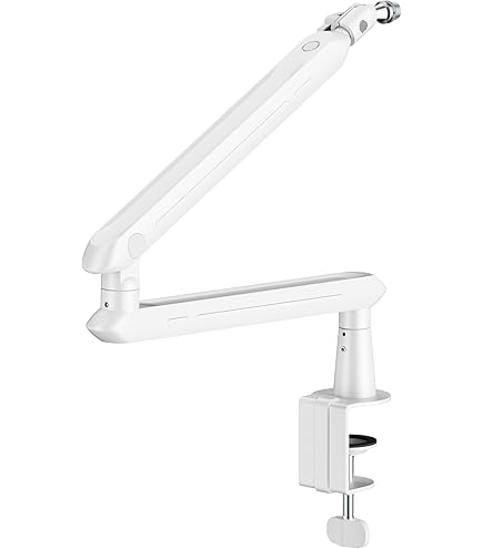 Amazon | IXTECH マイクアーム ホワイト プレミアムブームアーム 360