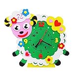 DIYキッズ3Dステッカーシンプルな手作り時計サプライヤー教育玩具[羊]