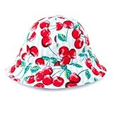 笑顔でおでかけベビー帽子・ハット（日本製）　チェリーチェリーストライプ　B20020