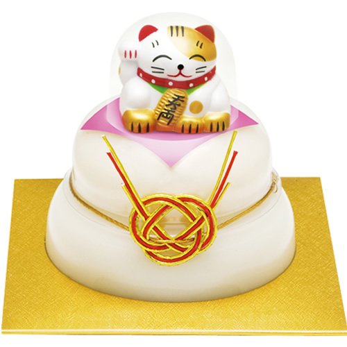 たいまつ お鏡もち 福招き 招き猫