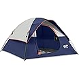 CAMPROS CP 3-4 Person Tent - Dome Tents for Camping, Waterproof Windproof Backpacking Tent, Easy Set up Small Lightweight Ten