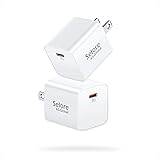 充電器 type-c 急速充電器 type-c 20W PD 超小型 レンジほぼ同じ大きさ 急速充電 【2個セット】タイプc 充電器 PSE認証 Type C USB-C ACアダプター コンセント pd 充電器 AC - USB充電器 iPad・i