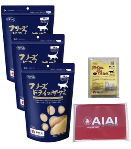 フリーズドライのササミ　１０袋 Amazon.co.jp: ママクック フリーズドライのササミ 猫用 150g × 10個