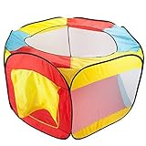 Hexagon Pop Up Ball Pit Tent with Mesh Netting and Carrying Case by Imagination Generation [並行輸入品]