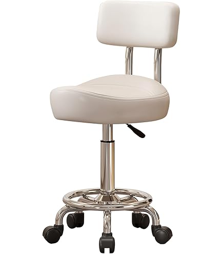 ノーリツ　作業用チェア【CA-36L】　ビニールレザー張り　背付 （リング付き） 新品よりも21,100円安価 ノーリツイス ノーリツ CA型 高作業用チェア キャスター・リング付