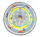 Greencherry　フライトゲーム カジュアルゲーム　フライトチェス 漫画のマット　カーペット　収納バッグ　丸い フライトゲーム　飛行