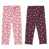 GYMBOREE ジンボリー アップル レギンス（ネイビー・ピンク）【月齢：6ヶ月~1歳半】（並行輸入品） (6-12M（6ヶ月～1歳）, ピンク)