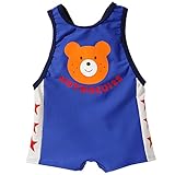 ミキハウス ホットビスケッツ(MIKIHOUSE HOT BISCUITS) ビーンズくん☆グレコ水着 70cm ブルー 72-7101-673