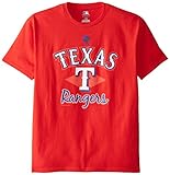 MLB Texas Rangersメンズ58t T、レッド、スモール