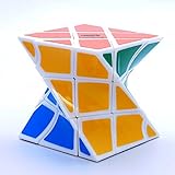 3x3x3 Calvins Fisher Twist White Shape Mod Puzzle Cube by Eitan Twisty Toy [並行輸入品]