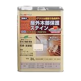 アトムハウスペイント 水性ウッドエバープロテクト(耐久ステイン) 3L ナチュラルホワイト