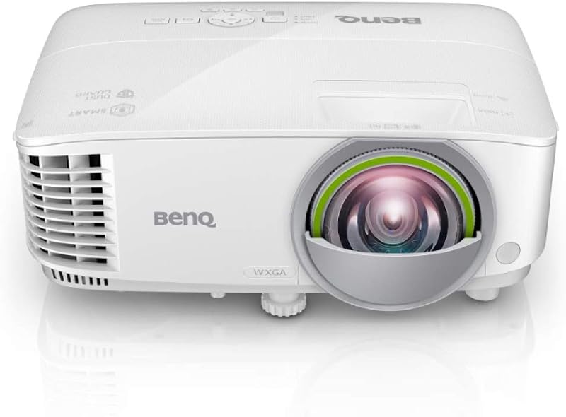 BenQ EW800ST WXGA画質 短焦点 DLPスマートプロジェクター (3,300ANSIルーメン/Android OS搭載/ワイヤレス投映[iPad, Windows, ChromeOS対応]/2.6kg/Bluetooth/HDMI/D-Sub/2Wスピーカー)